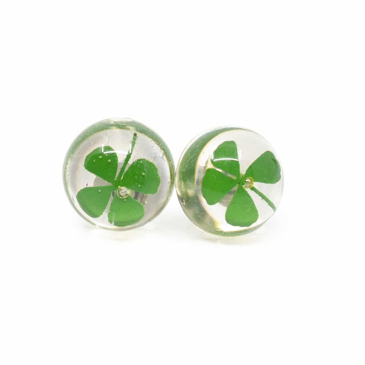 Stud Earrings Four Leaf Clover Zenvol Europe