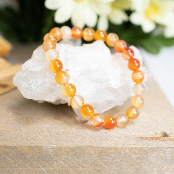 Gemstone Bracelet Red Agate Cm Zenvol Europe