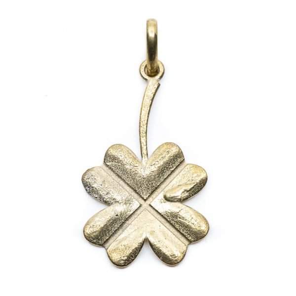 Pendant Four Leaf Clover Gold Coloured Mm Zenvol Europe