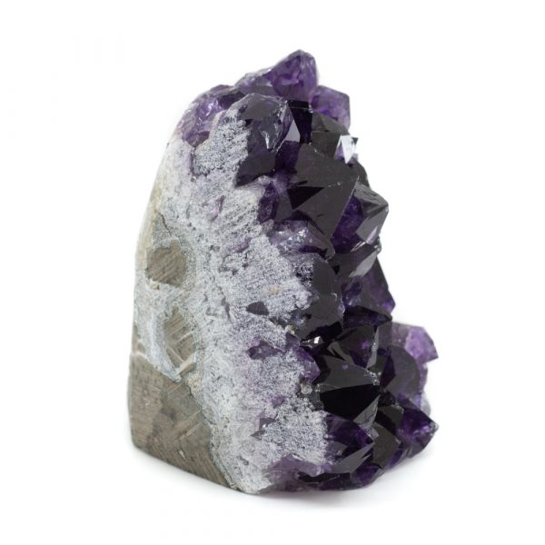 Raw Dark Amethyst Gemstone Geode Standing 80 100 Mm Zenvol Europe