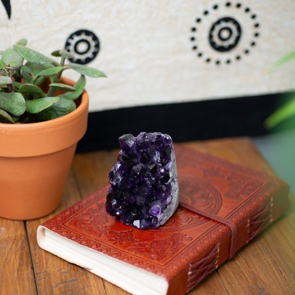 Raw Dark Amethyst Gemstone Geode Standing Mm Zenvol Europe