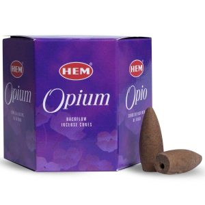 HEM Backflow Incense Cones Opium (12 cones)