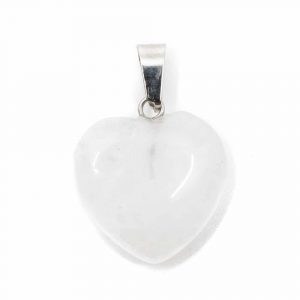 Gemstone Heart-shaped Pendant Rock Crystal (20 mm)