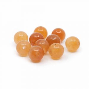 Gemstone Loose Beads Red Aventurine - 10 pieces (6 mm)