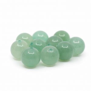 Gemstone Loose Beads Green Aventurine - 10 pieces (10 mm)