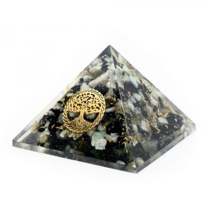 Orgonite Pyramid Chrysocolla - Tree of Life (40 mm)