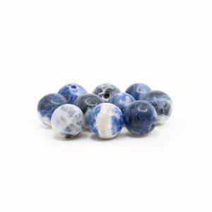 Gemstone Loose Beads Sodalite - 10 pieces (8 mm)