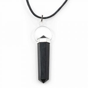 Pendant Black Agate Silver-coloured