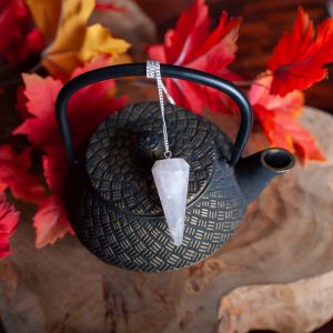 Pendulum Gemstone Rose Quartz Facet