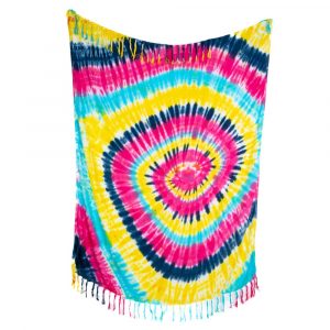 Cotton Sarong Spiral Colorful (140 x 112 cm)