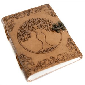 Handmade Leather Notebook Tree of Life (17.5 x 13 cm)