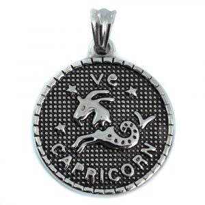 Metal Horoscope Pendant Capricorn (25 mm)