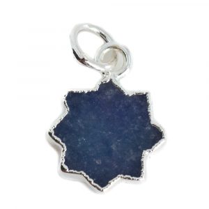 Gemstone Pendant Sapphire (Tinted) Sun - 12 mm