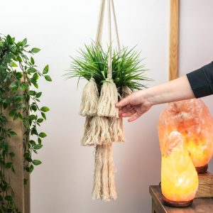 Handmade Macramé Pendant - Jute - Plant Holder (90 cm)