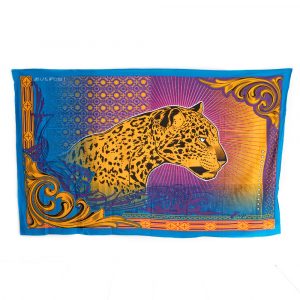 Tapestry Spiritual Cotton with Panther Authentic (215 x 135 cm)