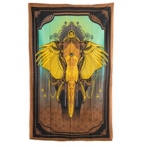 Tapestry Elephant Cotton Authentic (215 x 135 cm)