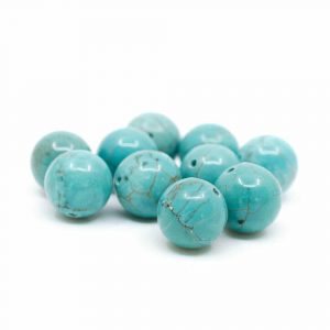 Gemstone Loose Beads Turquoise - 10 pieces (12 mm)