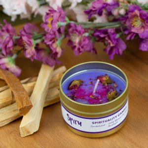 Gemstone Spell Scented Candle - Amethyst - Spirituality