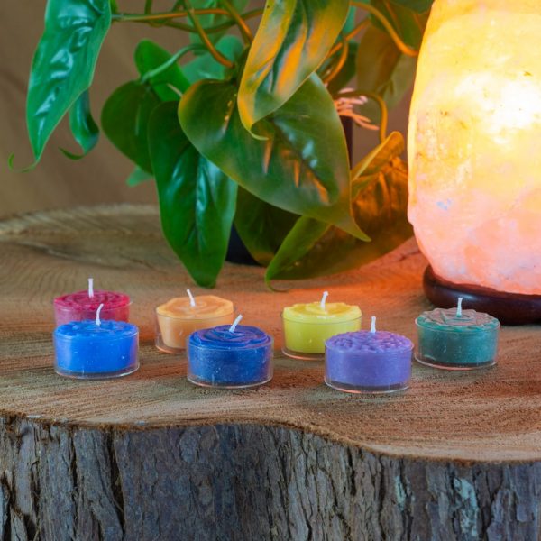 Fair Trade Votive Wish 7 Chakra Candles Set Set Of 7 Zenvol Europe 8470