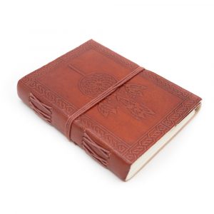 Handmade Leather Notebook Dreamcatcher (17.5 x 13 cm)