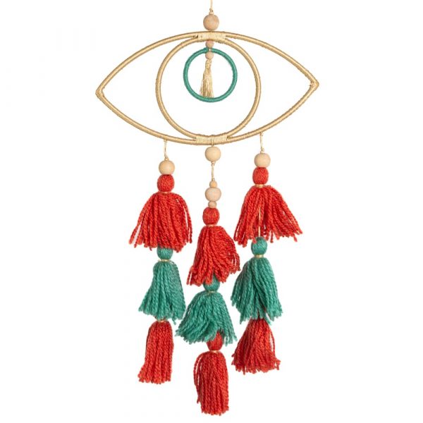 Handmade Macramé Pendant - Bohemian Evil Eye - Protection (45 cm)