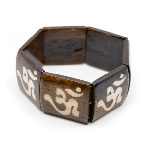 Wooden Bracelet with Square Beads OHM
