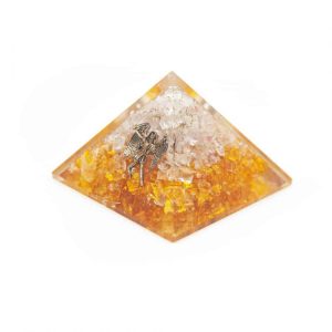 Orgonite Pyramid Citrine - Angel (70 mm)