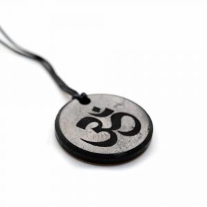 Shungite Pendant - OHM (30 mm)