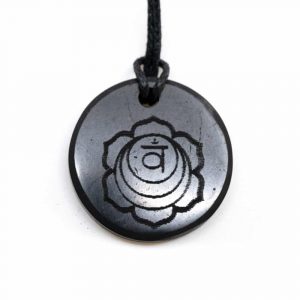 Shungite Horoscope Pendant 2nd Chakra Swadhishthana (30 mm)