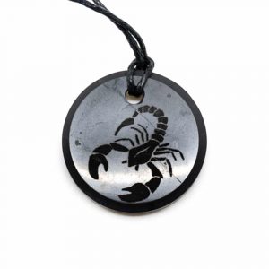 Shungite Horoscope Pendant Scorpio (30 mm)