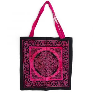 Tote Bag Cotton - Pink and Black (45 cm)