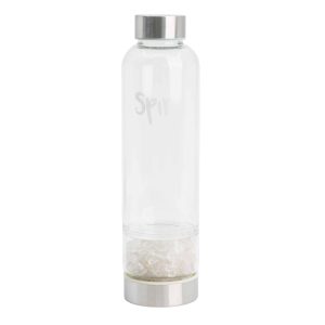 Spiru Gemstone Water Bottle Rock Crystal - 400 ml