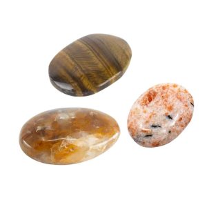 3rd Chakra Solar Plexus Chakra Tumbled Stones Gemstones Set - Bundle