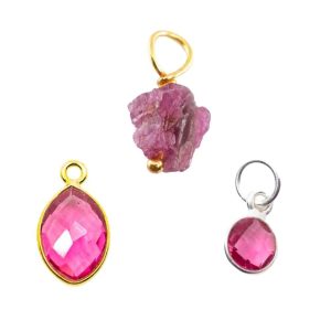 Popular Pink Tourmaline Pendant Set - Bundle