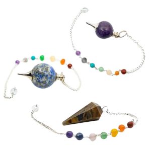 Spherical Pendulums with 7 Chakra Beads Set - Bundle