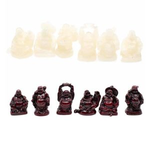 Happy Buddha Set (Red and White) - Bundle