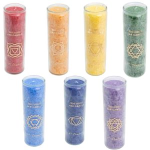 Fair Trade 7 Chakra Candle Set (100 Burn Hours)