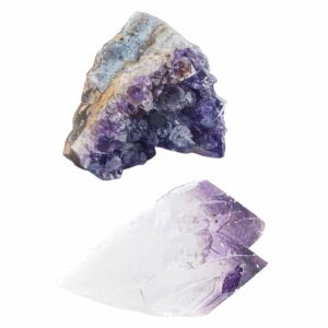 Rough Amethyst Cluster and Point - Bundle