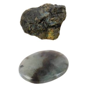 Raw Labradorite & Pocket Stone Set - Bundle