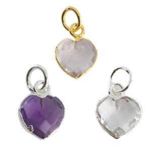 Golden Triangle Heart Pendants Set (Silver-plated) - Bundle