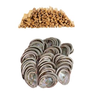 Palo Santo Sticks 1KG + Abalone Shells 1KG - Bulk Packaging