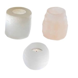 Selenite Tealight Holder Set - Bundle