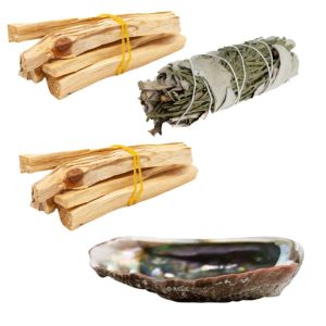 Clean Your House Package with White Sage & Cedar Smudge (Large) - Bundle