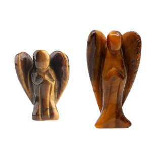 Tiger Eye Angel Set (Small and Large) - Bundle